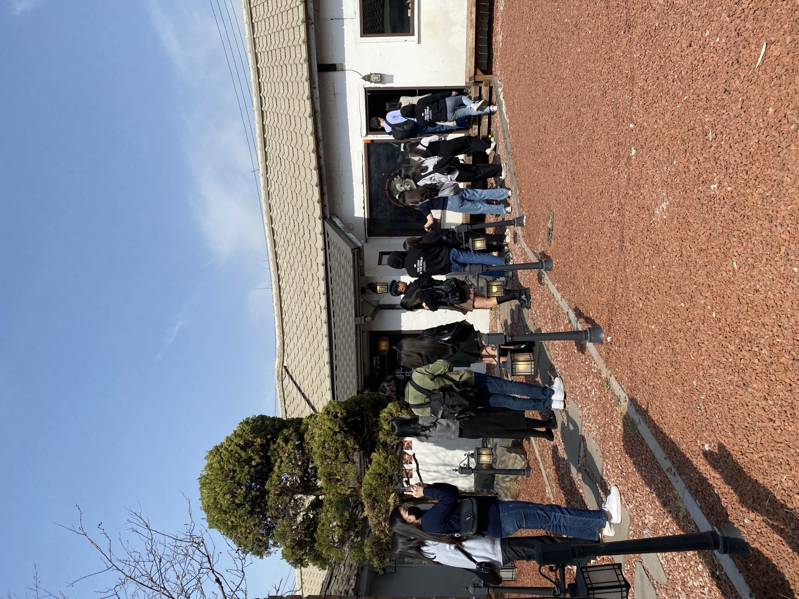 줄서는 모습